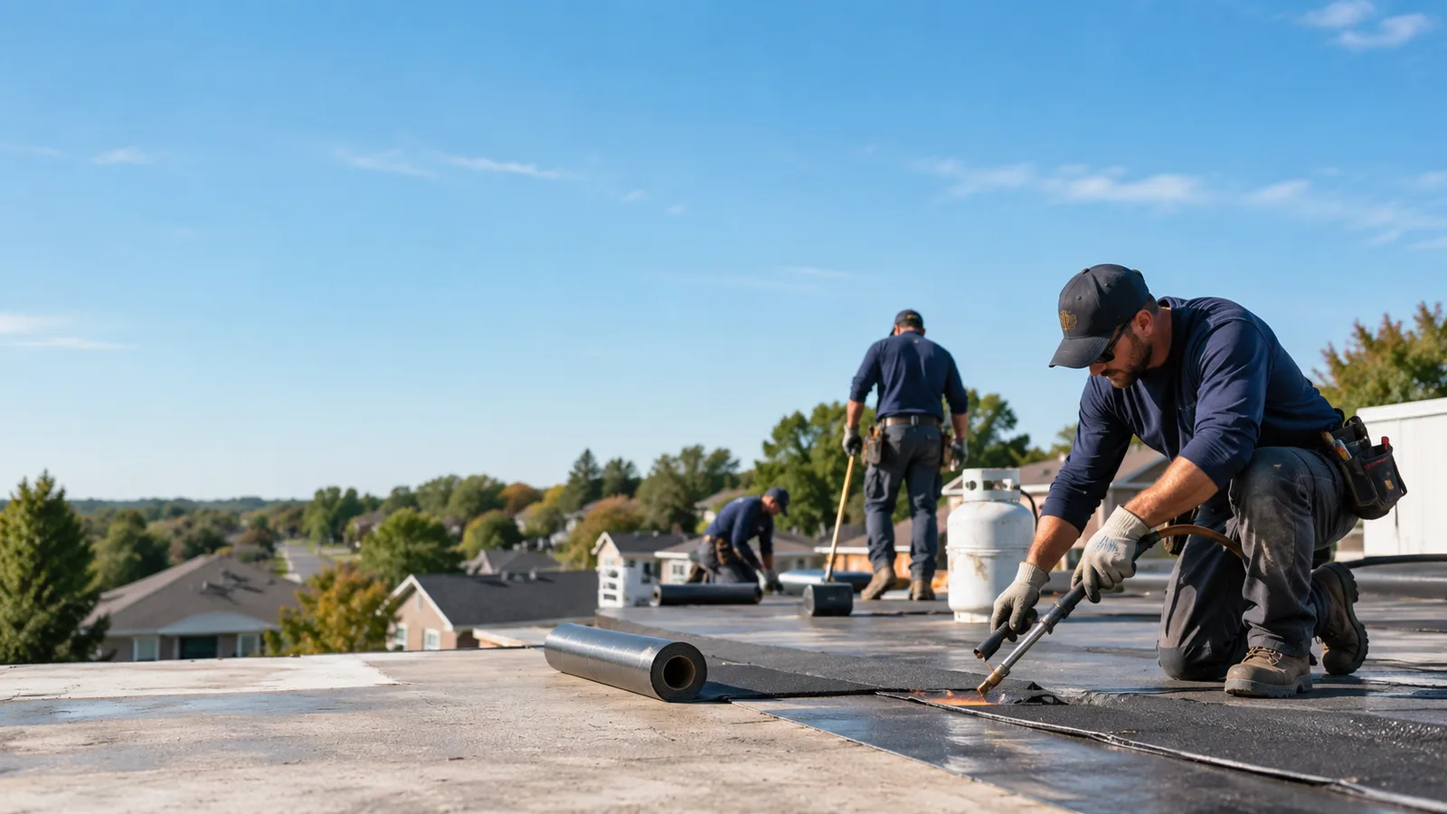 Flat Roof Leak Repair providers in Ashley, IN